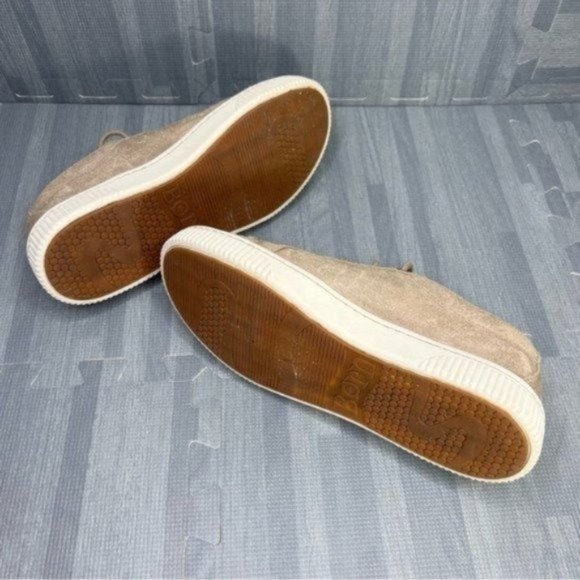 BORN Tamara Distressed Sneakers Tan Women's Size 8 - Picture 9 of 10